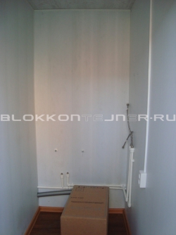 Блок-контейнер 6м туалет с двускатной кровлей, г.Липецк в Казанской